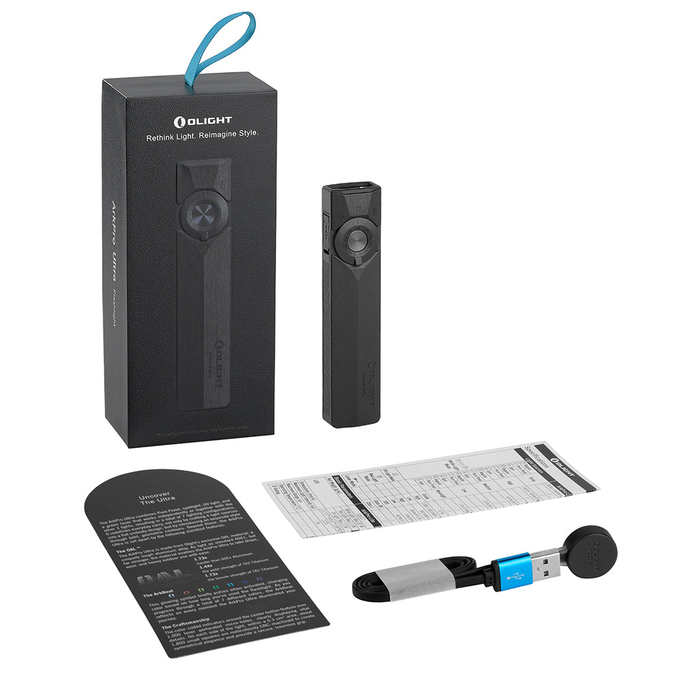 Olight ArkPro Ultra EDC Flashlight - Onyx Black