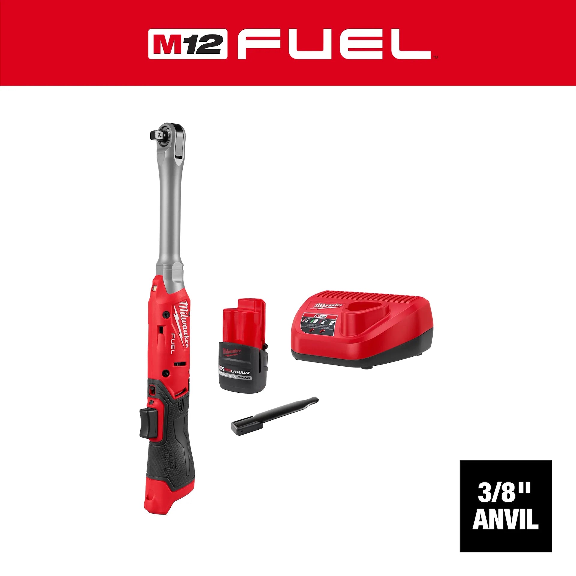 Milwaukee 3059-21 - M12 FUEL™ 3/8" Extended Reach Ratchet Kit