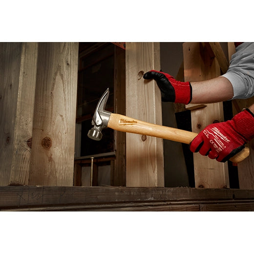Milwaukee 48-22-9419 - 19oz Milled Face Hickory Handle Framing Hammer