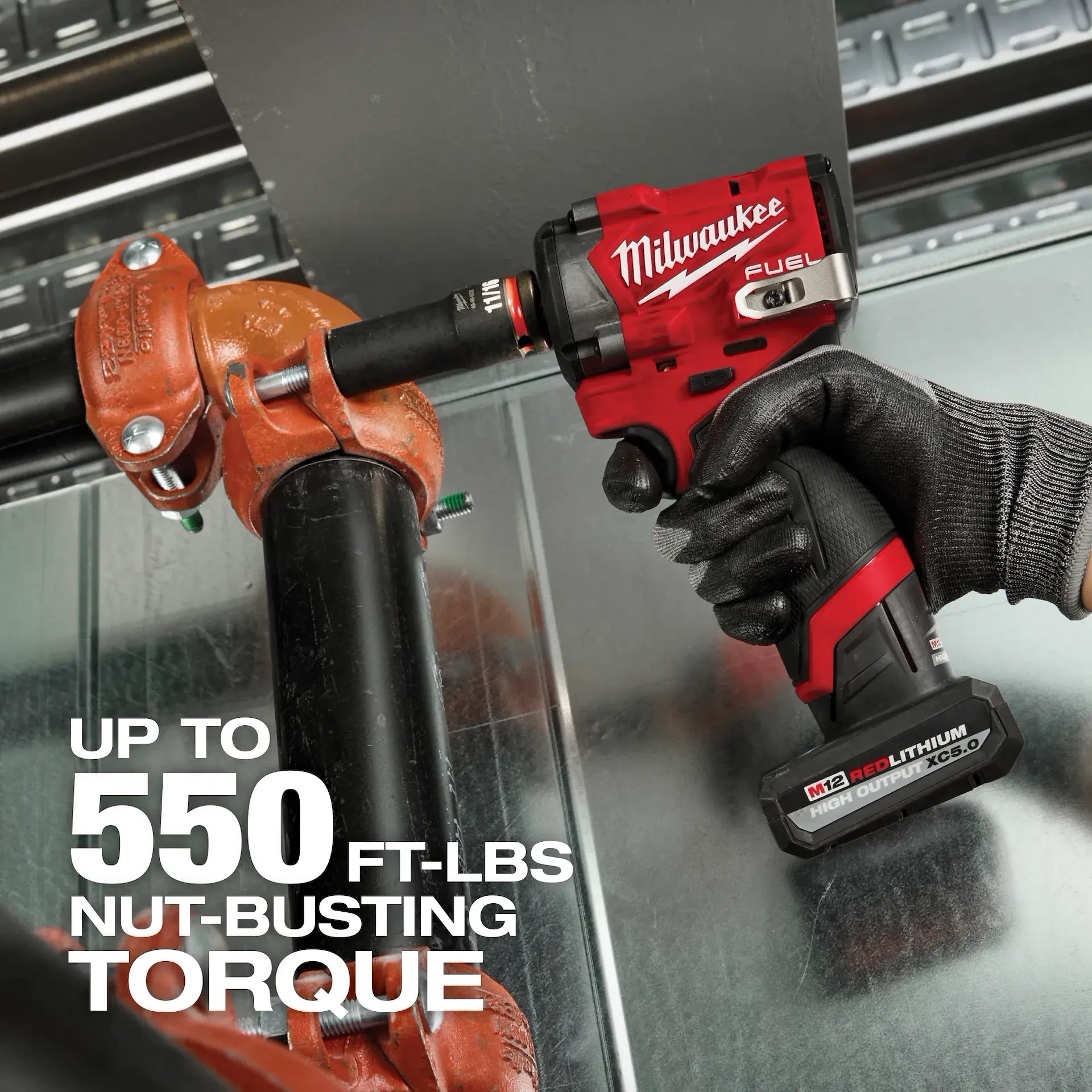 Milwaukee 2563P-20 - M12 FUEL™ Stubby 1/2" Impact Wrench w/ Pin Detent