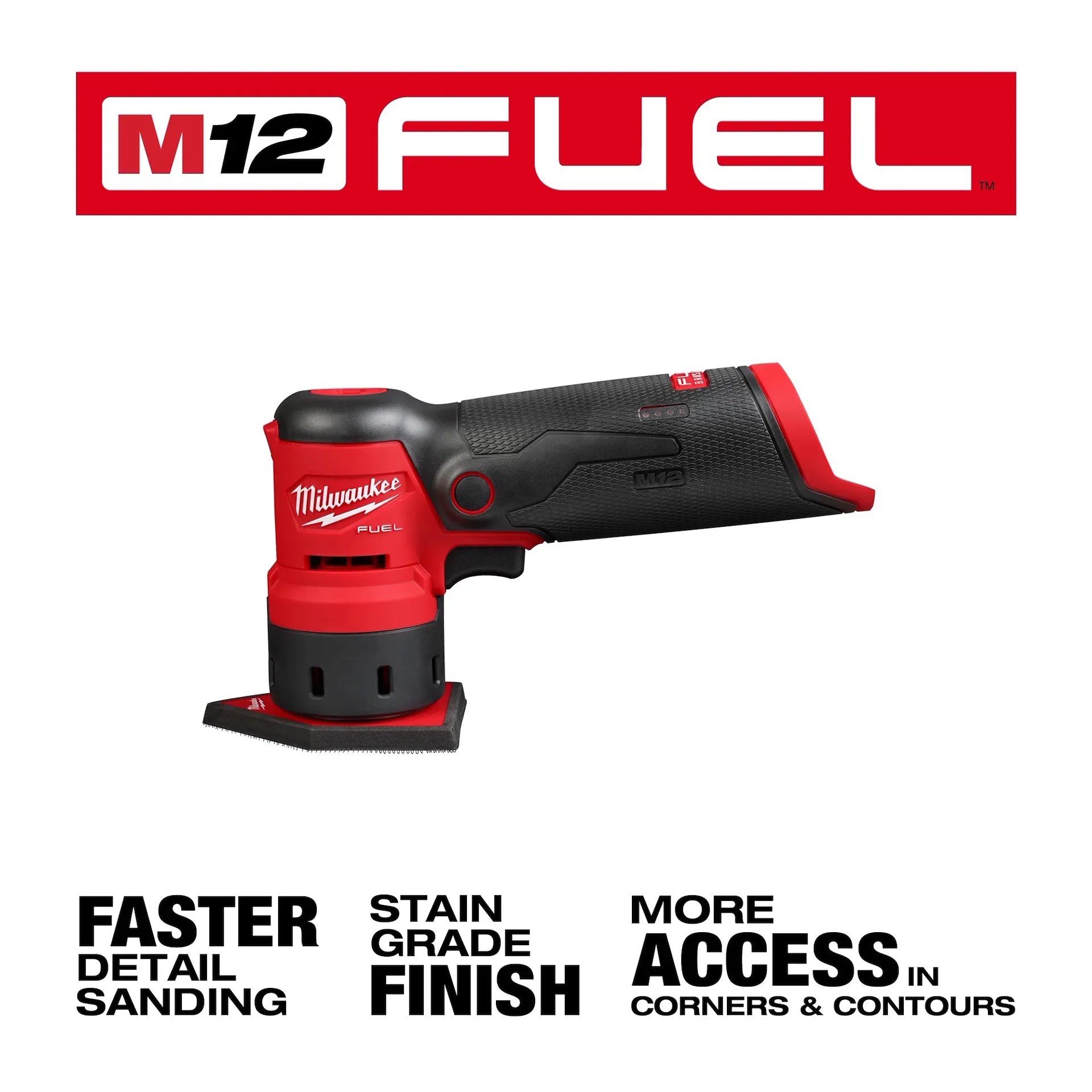 Milwaukee 2531-20 - M12 FUEL Orbital Detail Sander