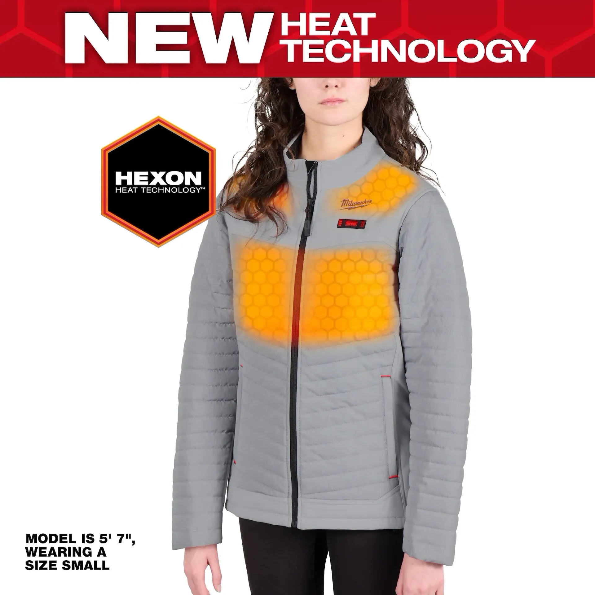 Milwaukee Women's Gray AXIS Heated Jacket Kit