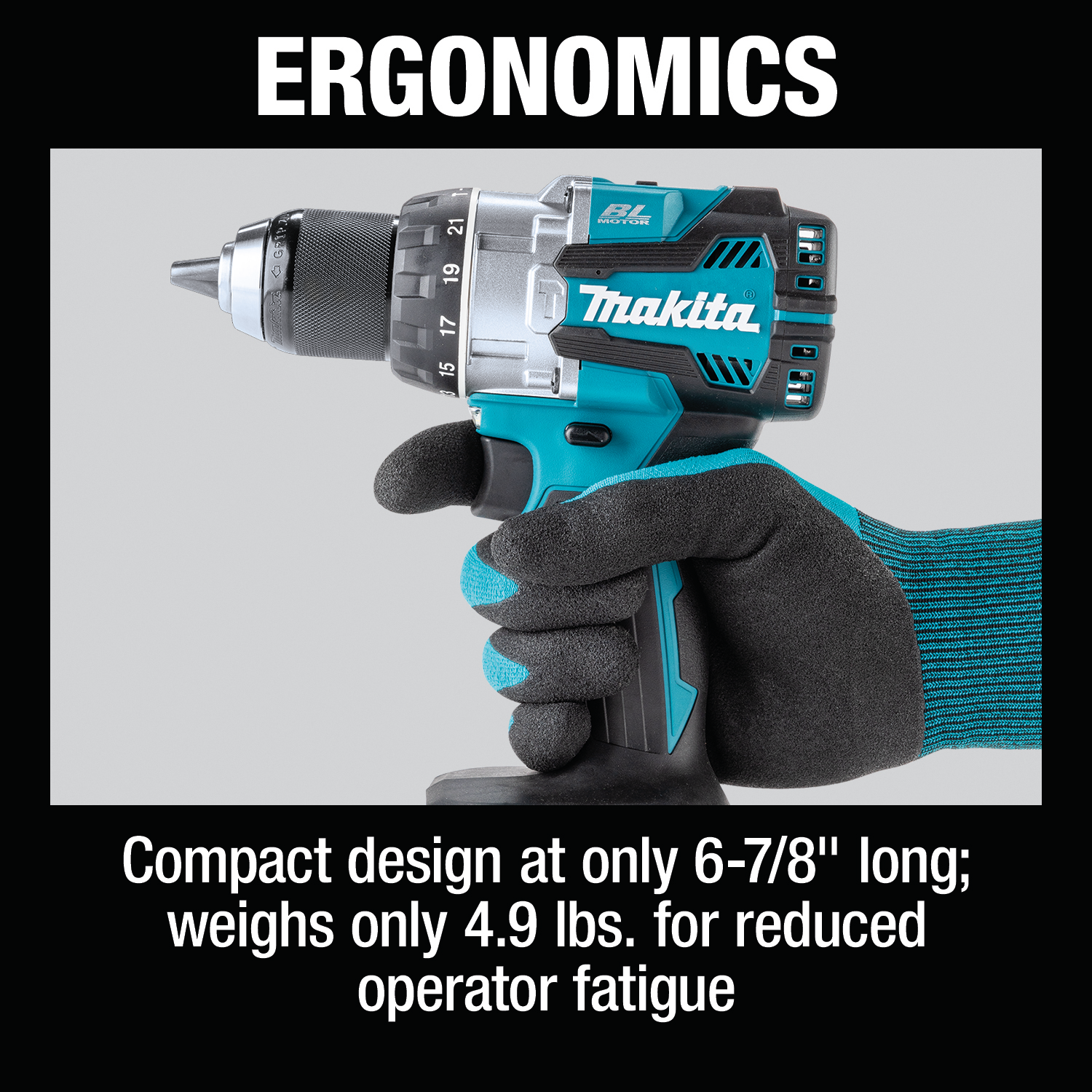 Makita XPH16Z - 18V LXT® Lithium‑Ion Compact Brushless Cordless 1/2" Hammer Driver‑Drill