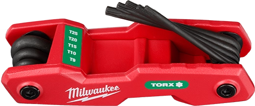 Milwaukee 48-22-2184 - 8-Key Folding Hex Key Set - Torx