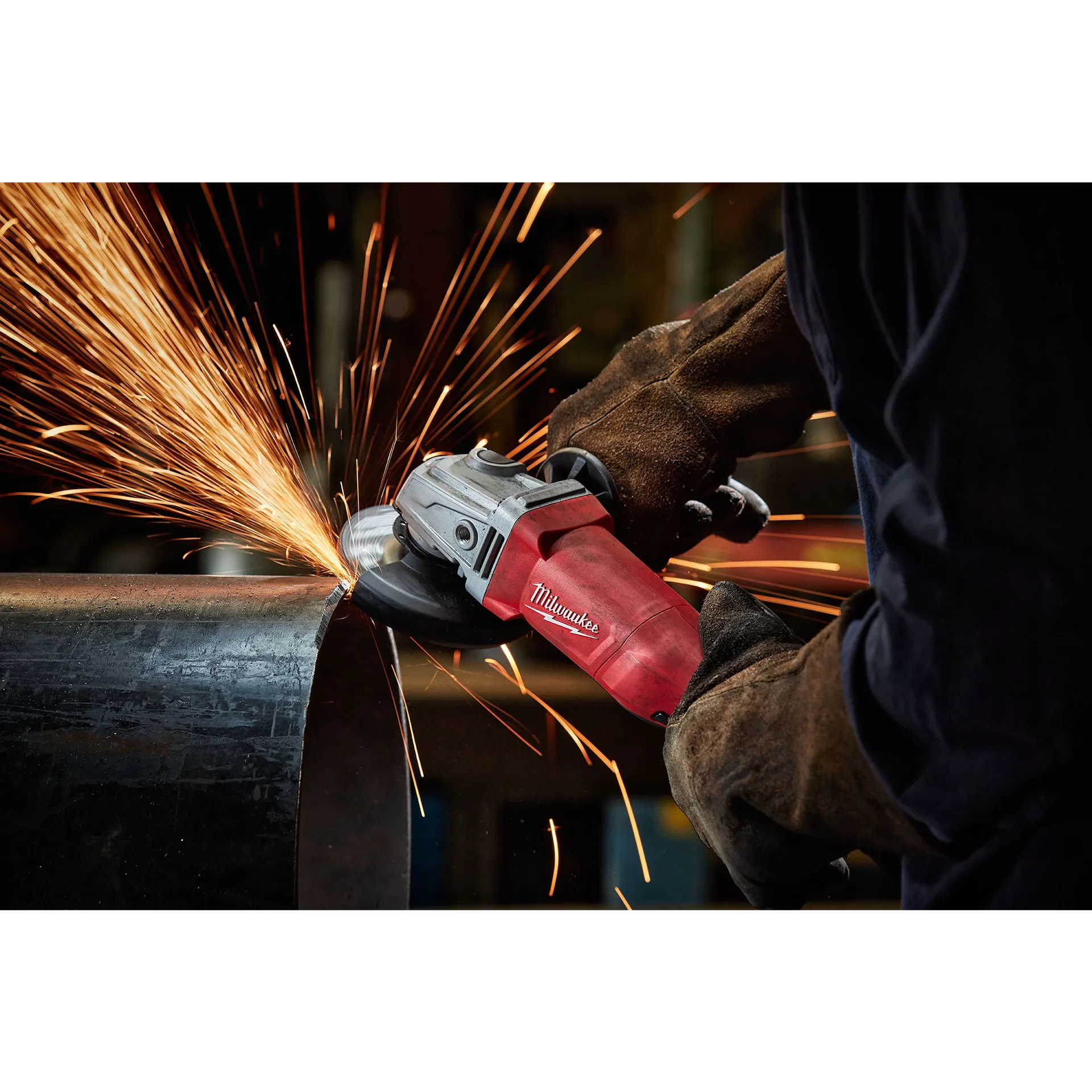 Milwaukee 6142-30 - 11 Amp Corded 4-1/2 in. Small Angle Grinder with Lock-On Paddle Switch