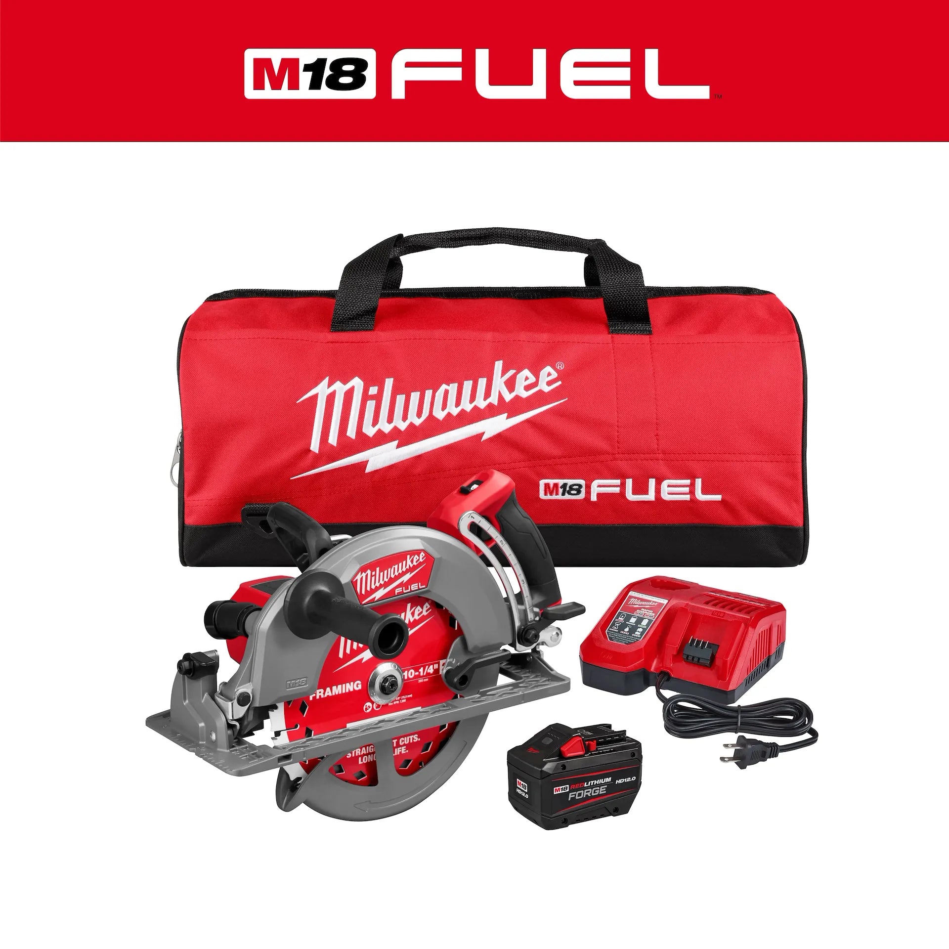 Milwaukee 3026-21HD - M18 FUEL™ 10-1/4" Rear Handle Circular Saw Kit