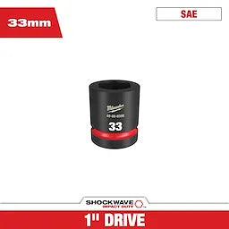 Milwaukee 49-66-6598 - SHOCKWAVE™ Impact Duty 1" Drive 33MM Standard 6 Point Socket