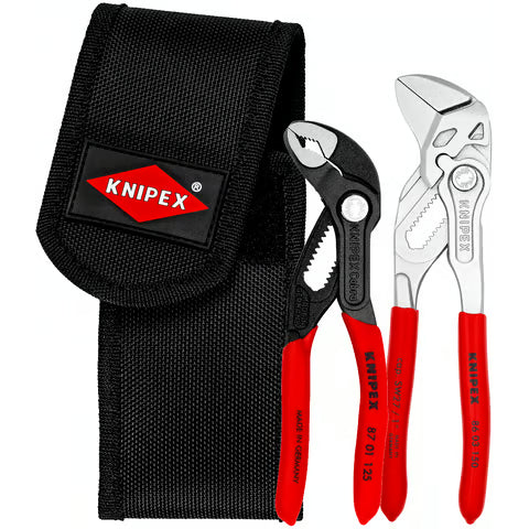 Knipex 002072V01 - 2 Piece Mini Pliers Wrench & Cobra Pliers Set in Pouch