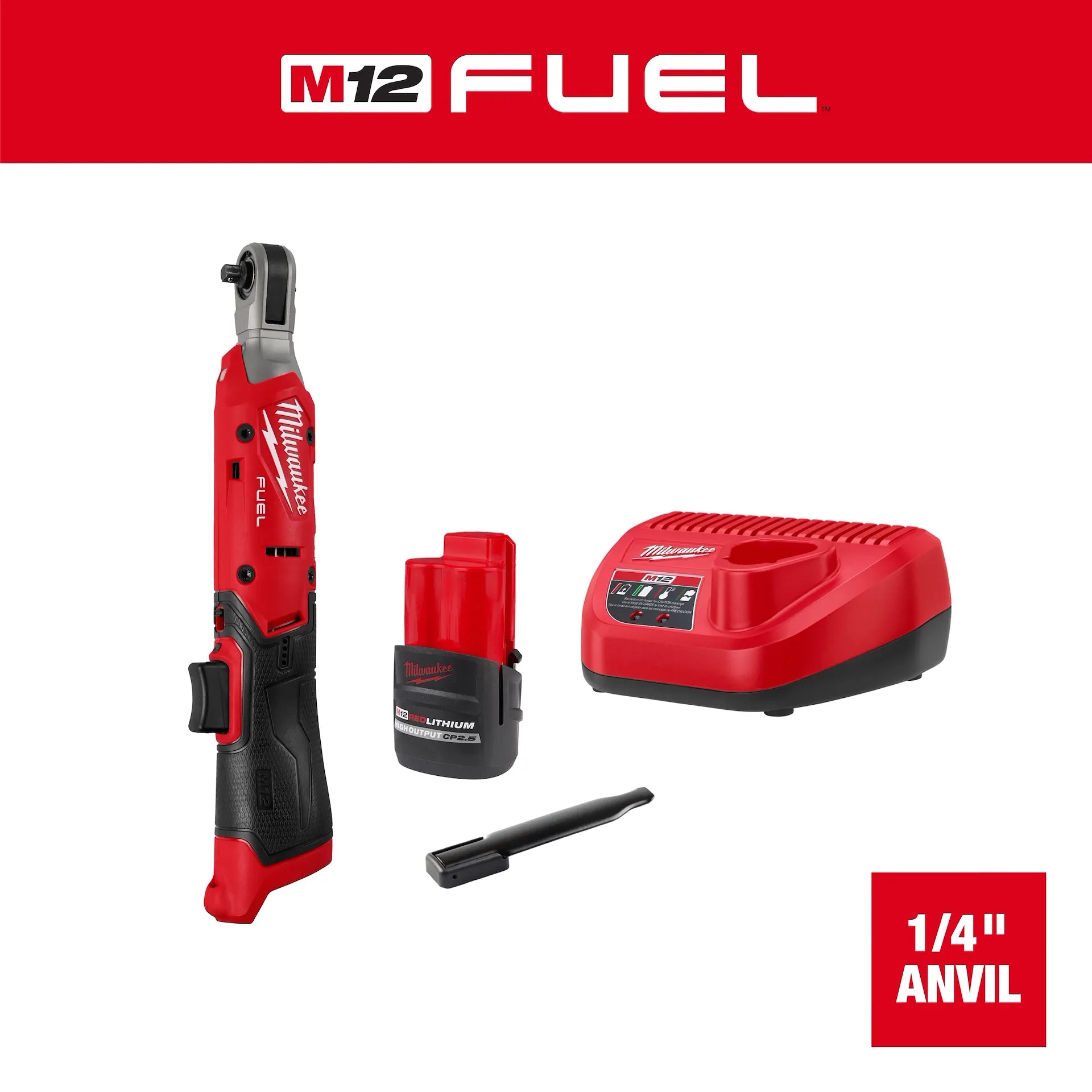 Milwaukee 3052-21 - M12 FUEL™ 1/4" Ratchet Kit