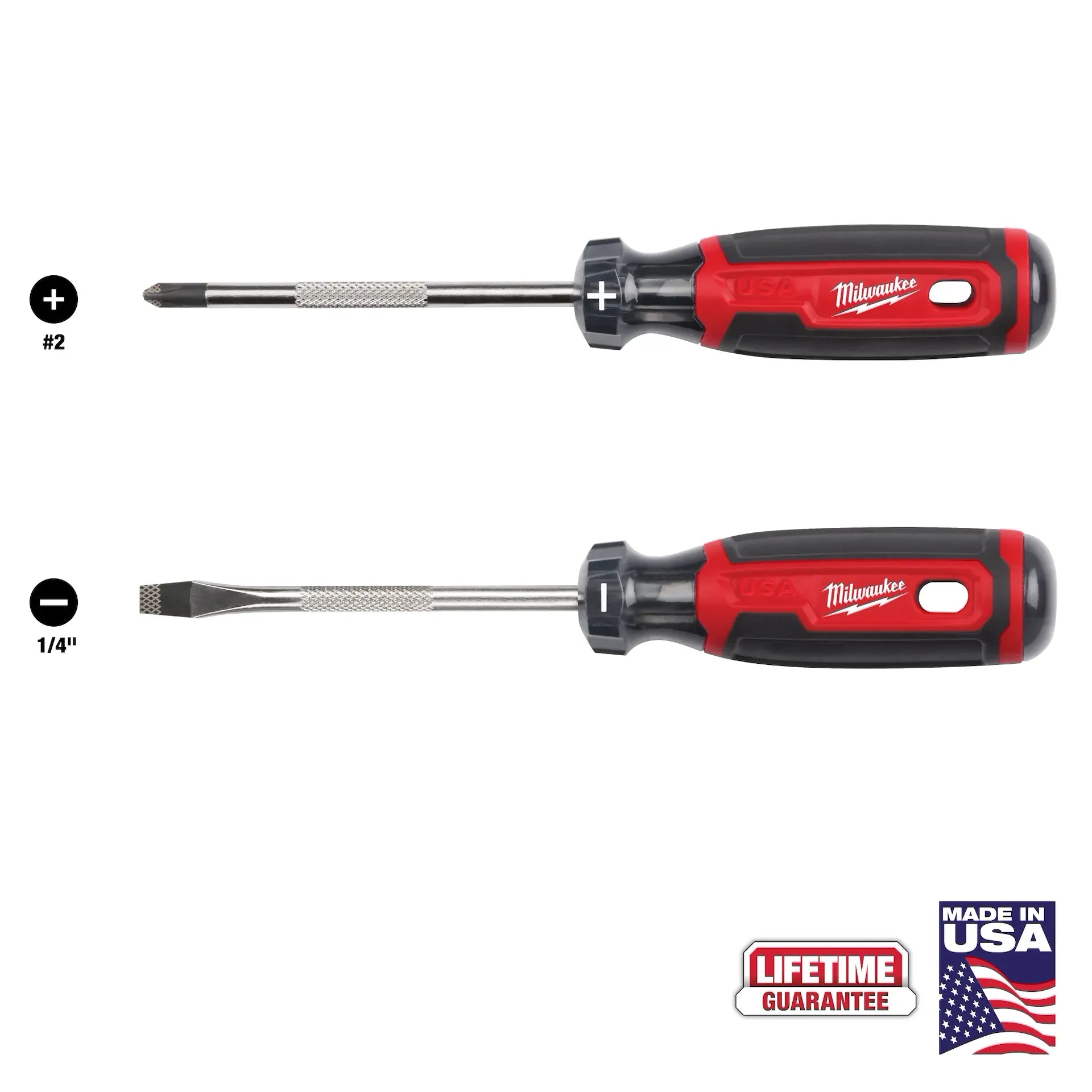 Milwaukee MT200-2 - 2PC Cushion Grip Screwdriver Set (USA)