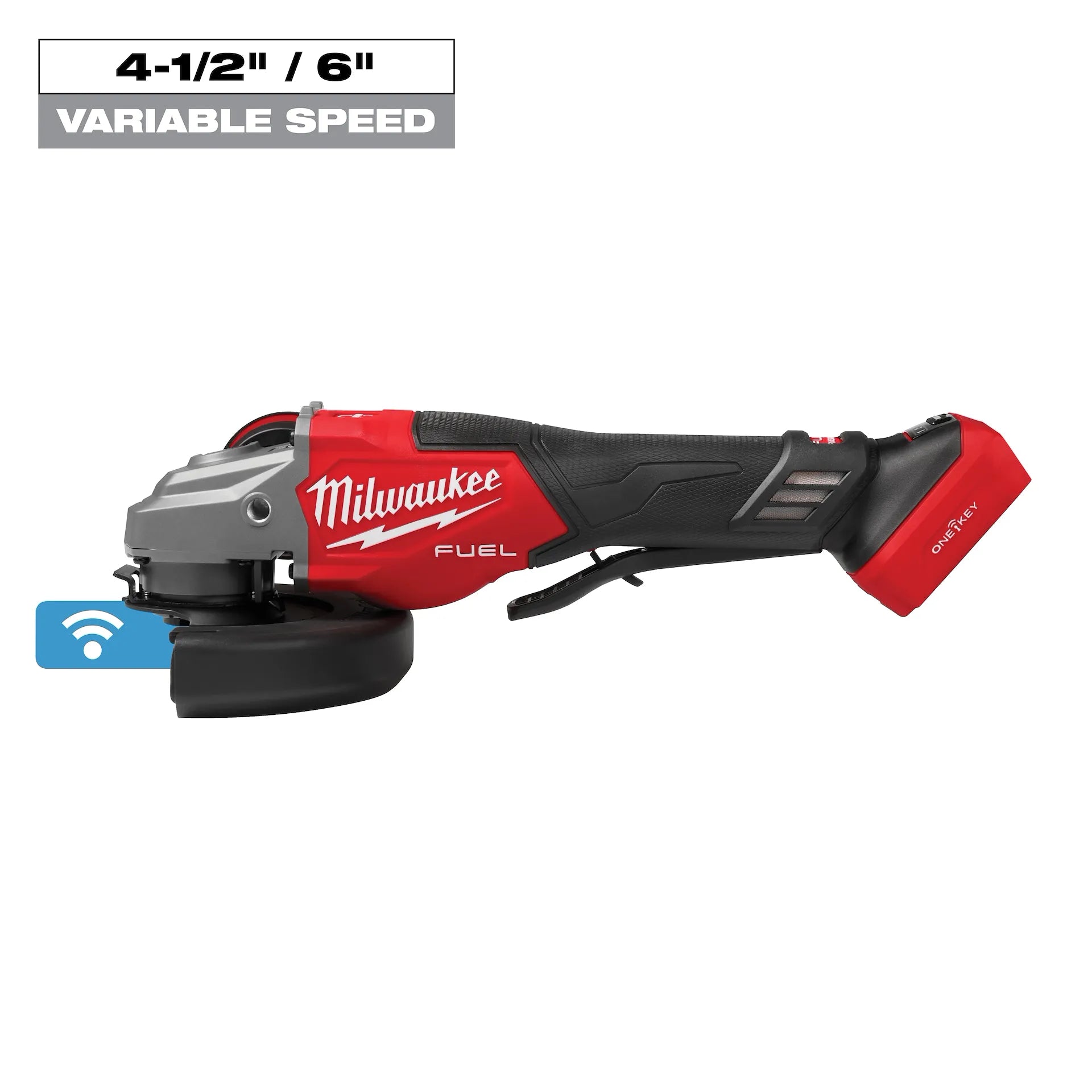 Milwaukee 3672-20 - M18 FUEL™ 4-1/2"-6" Variable Speed Braking Grinder, Paddle Switch w/ ONE-KEY™