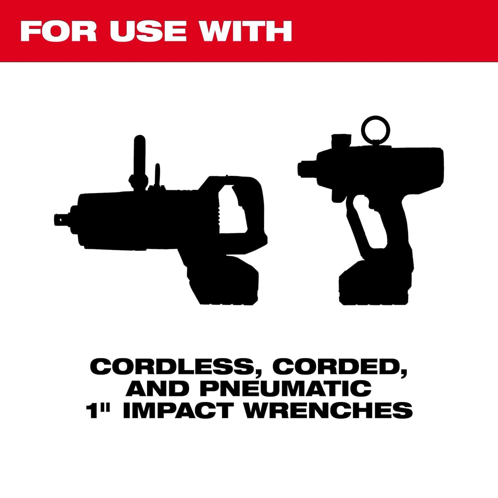Milwaukee 49-66-6598 - SHOCKWAVE™ Impact Duty 1" Drive 33MM Standard 6 Point Socket
