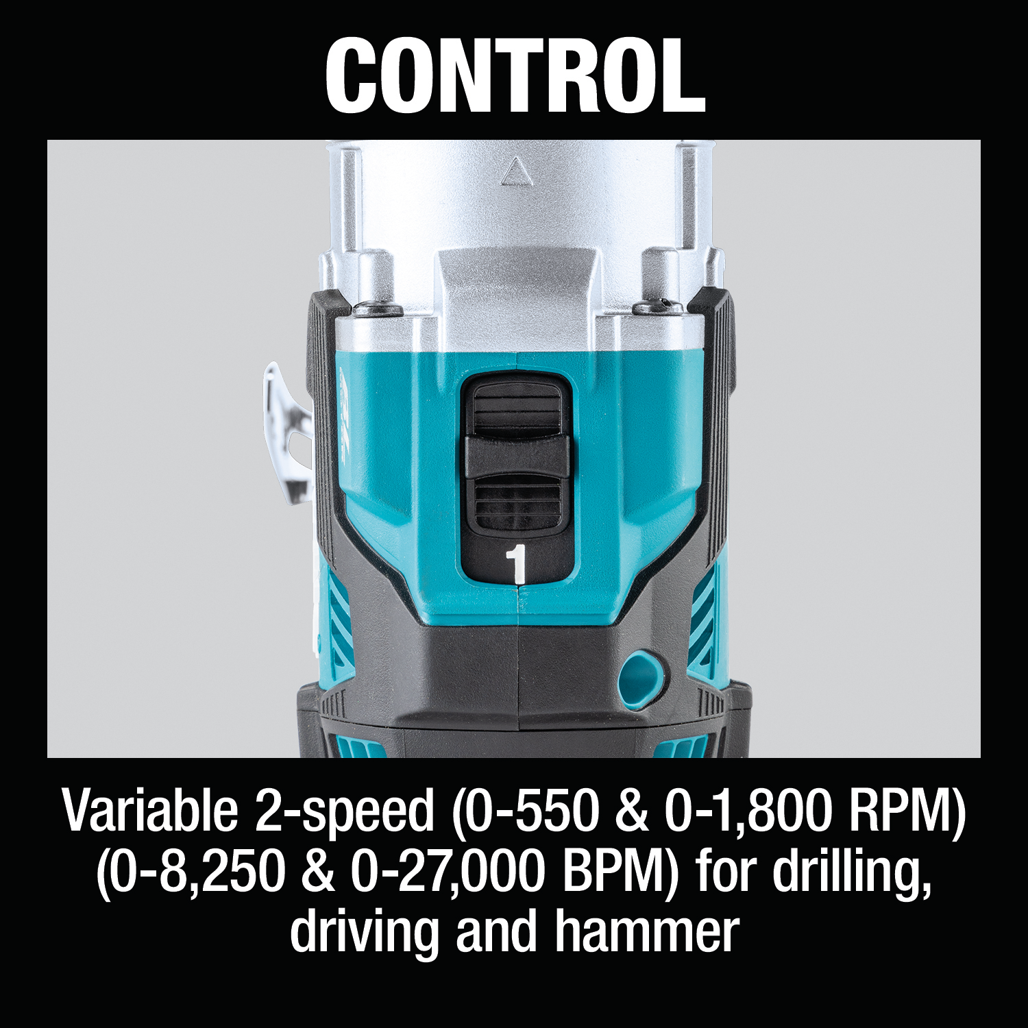 Makita XPH16Z - 18V LXT® Lithium‑Ion Compact Brushless Cordless 1/2" Hammer Driver‑Drill
