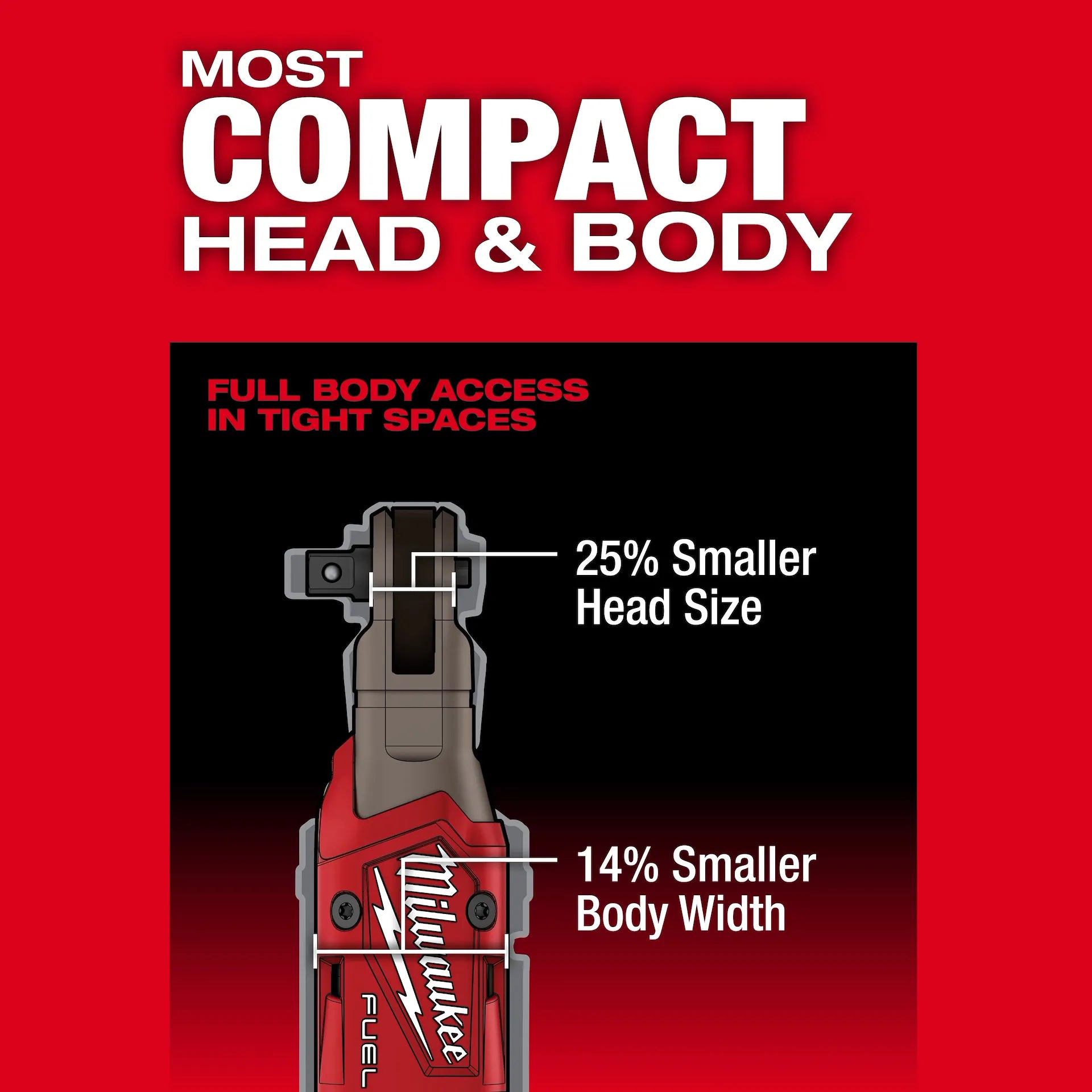 Milwaukee 3053-21 - M12 FUEL™ 3/8" Ratchet Kit