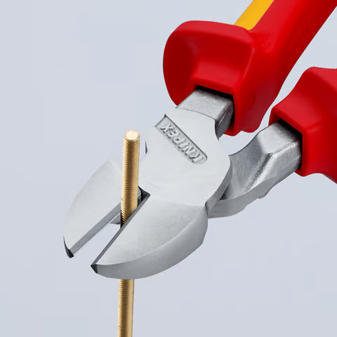 Knipex 7406200T - 8" 1,000V Insulated High Leverage Diagonal Cutter