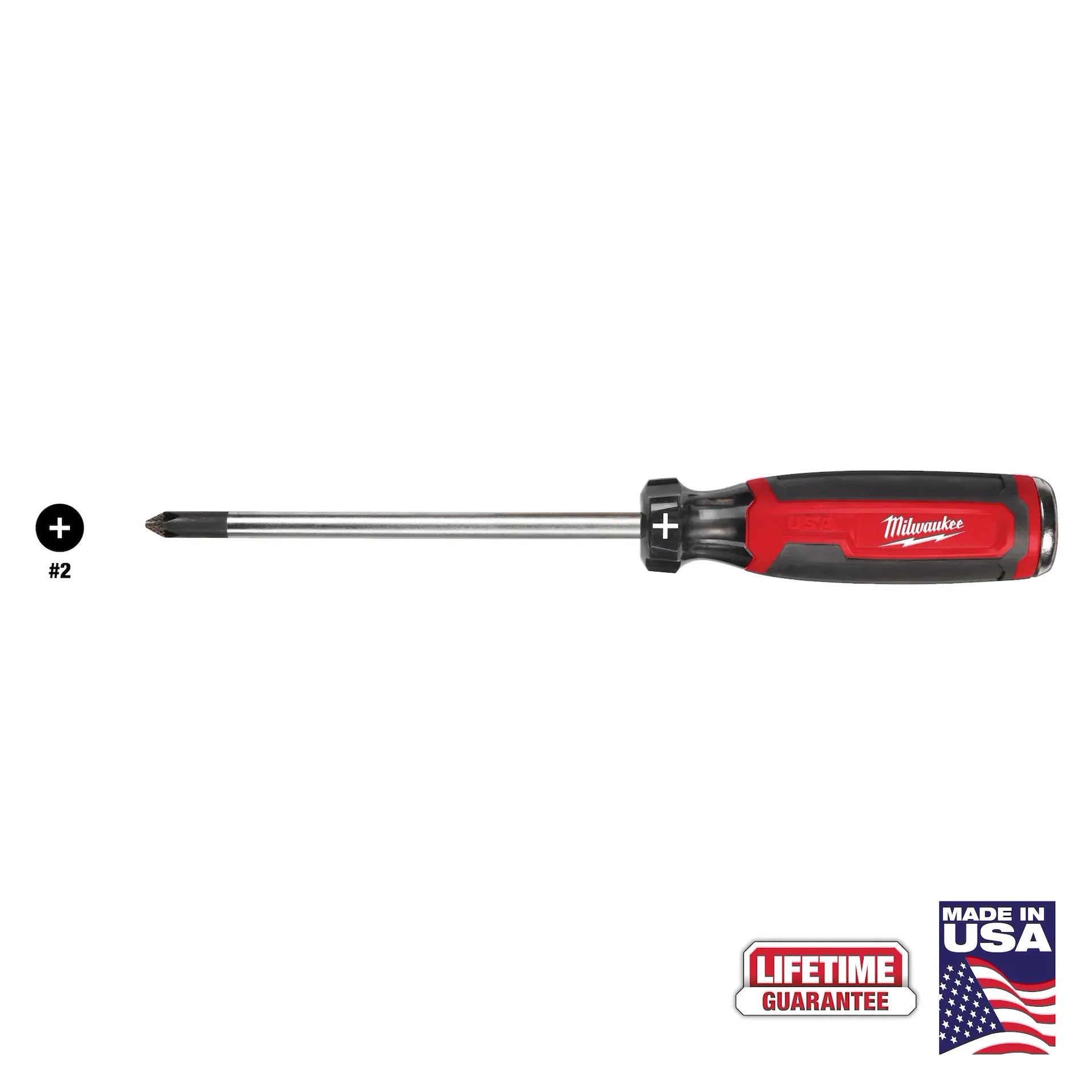 Milwaukee MT205 - #2 Phillips 6" Cushion Grip Demolition Screwdriver (USA)
