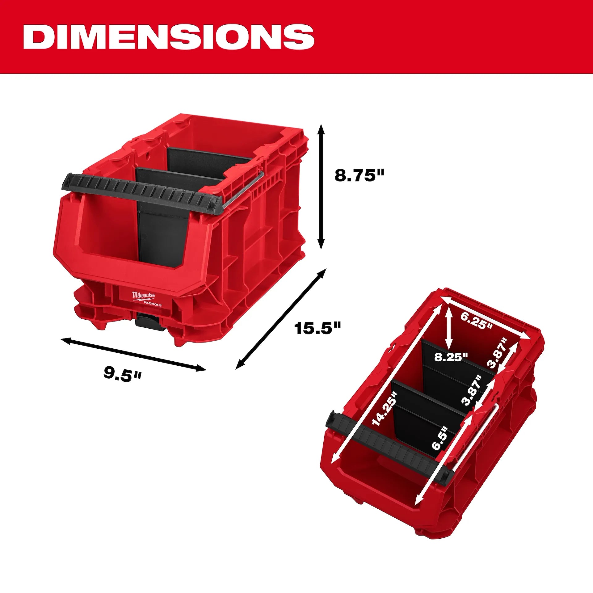 Milwaukee 48-22-8437 - PACKOUT™ Compact Crate