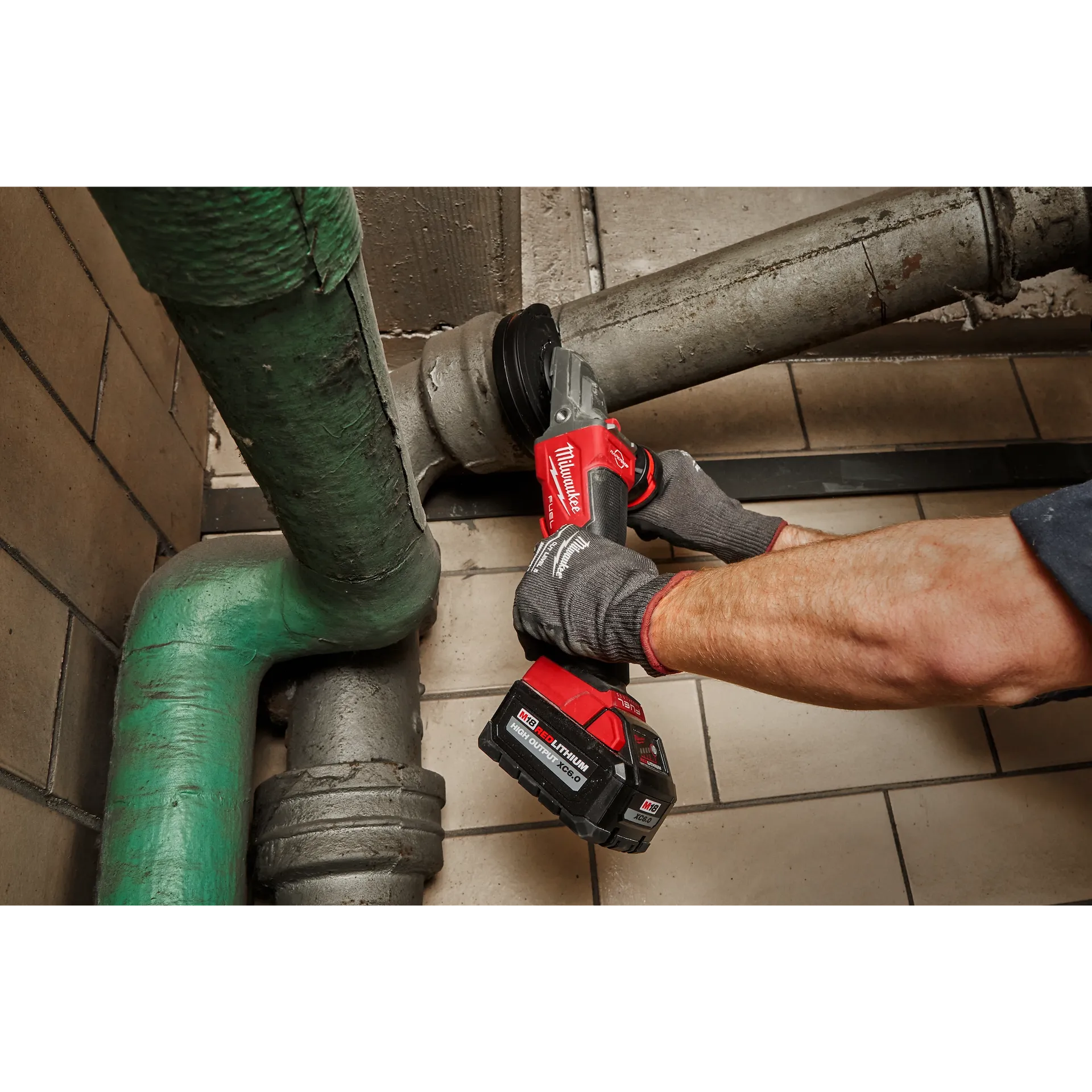 Milwaukee 2886-20 - M18 FUEL 5" Flathead Braking Grinder, Paddle Switch No-Lock