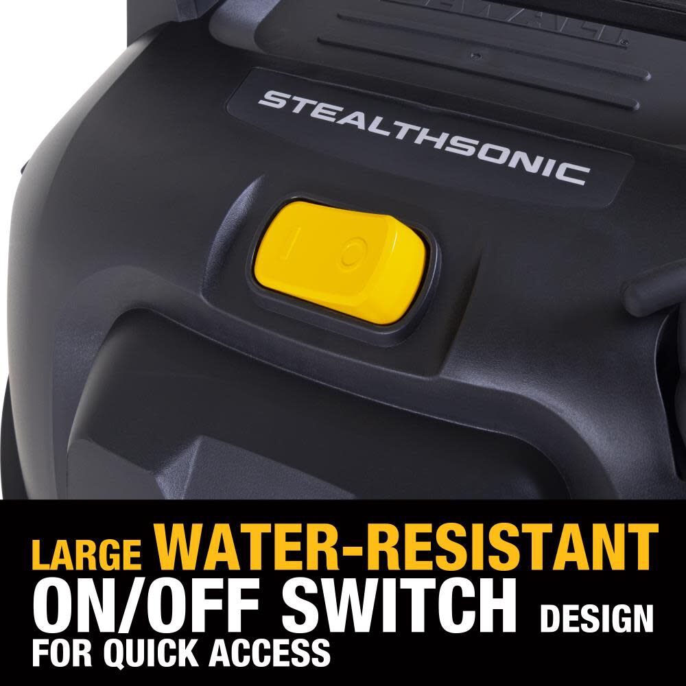 DEWALT DXV16P-QTA - 6.5 PHP 16-Gal Stealthsonic Quiet Vacuum