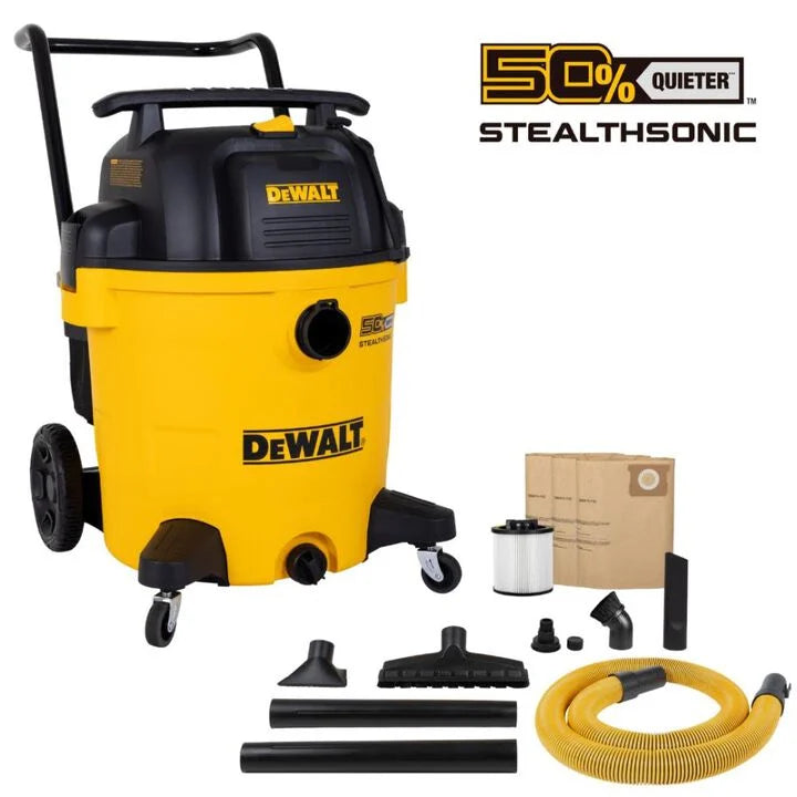 DEWALT DXV16P-QTA - 6.5 PHP 16-Gal Stealthsonic Quiet Vacuum