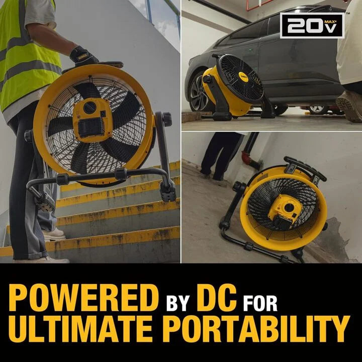 DEWALT DXF1850B - 18" 20V AC/DC 4000 CFM Drum Fan