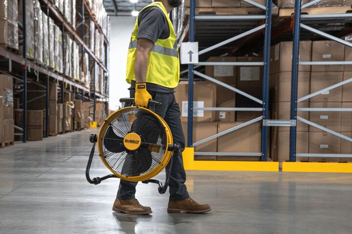 DEWALT DXF1850B - 18" 20V AC/DC 4000 CFM Drum Fan
