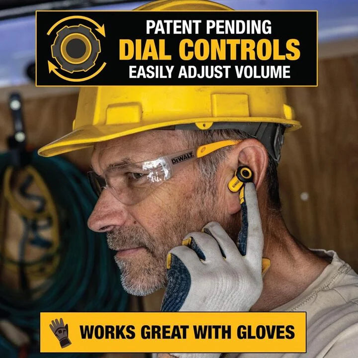 DEWALT DXMA1902097 - Jobsite Pro-X2 38 dB Wireless Earbuds with ANC and Charging Case