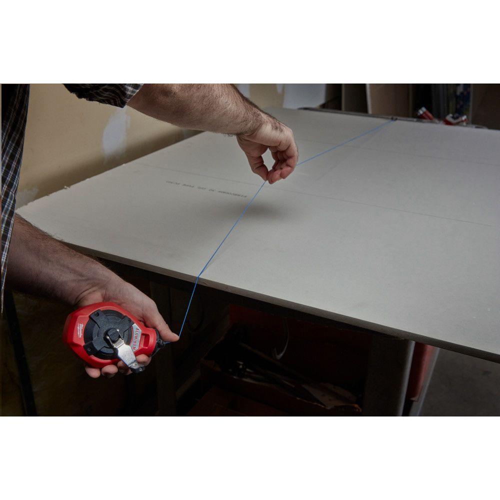Milwaukee 48-22-3992 - 100 Ft. Aluminum Precision Line Chalk Reel Kit with Blue Chalk MILWAUKEE