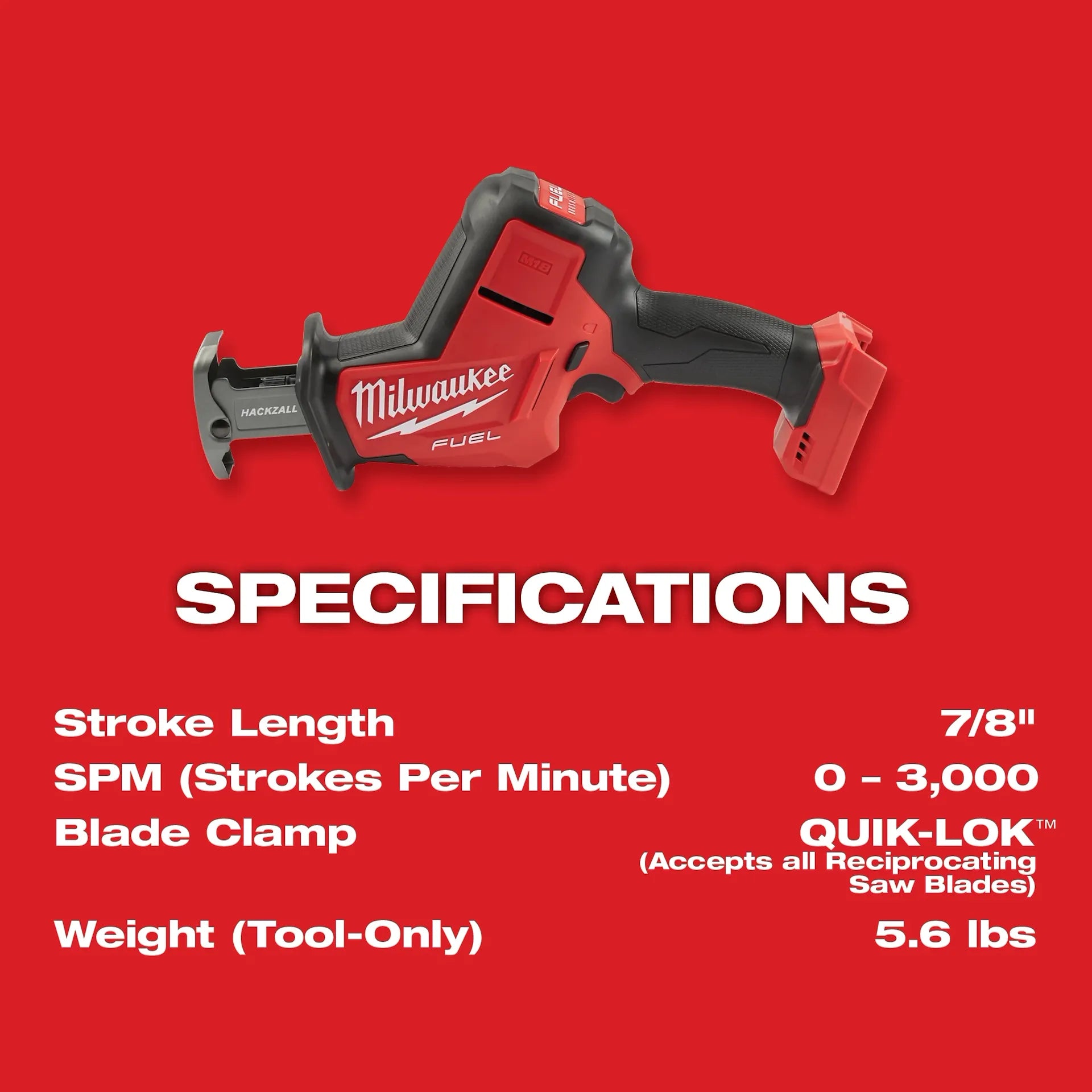 Milwaukee 2719-20 - M18 FUEL™ Hackzall®