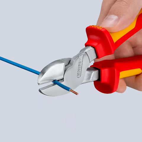 Knipex 7406200T - 8" 1,000V Insulated High Leverage Diagonal Cutter
