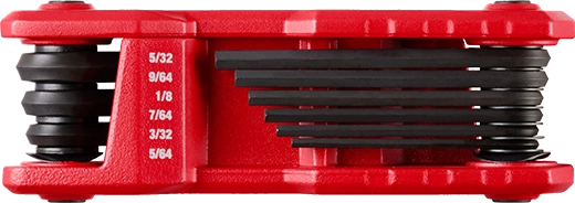 Milwaukee 48-22-2181 - 9-Key Folding Hex Key Set - SAE