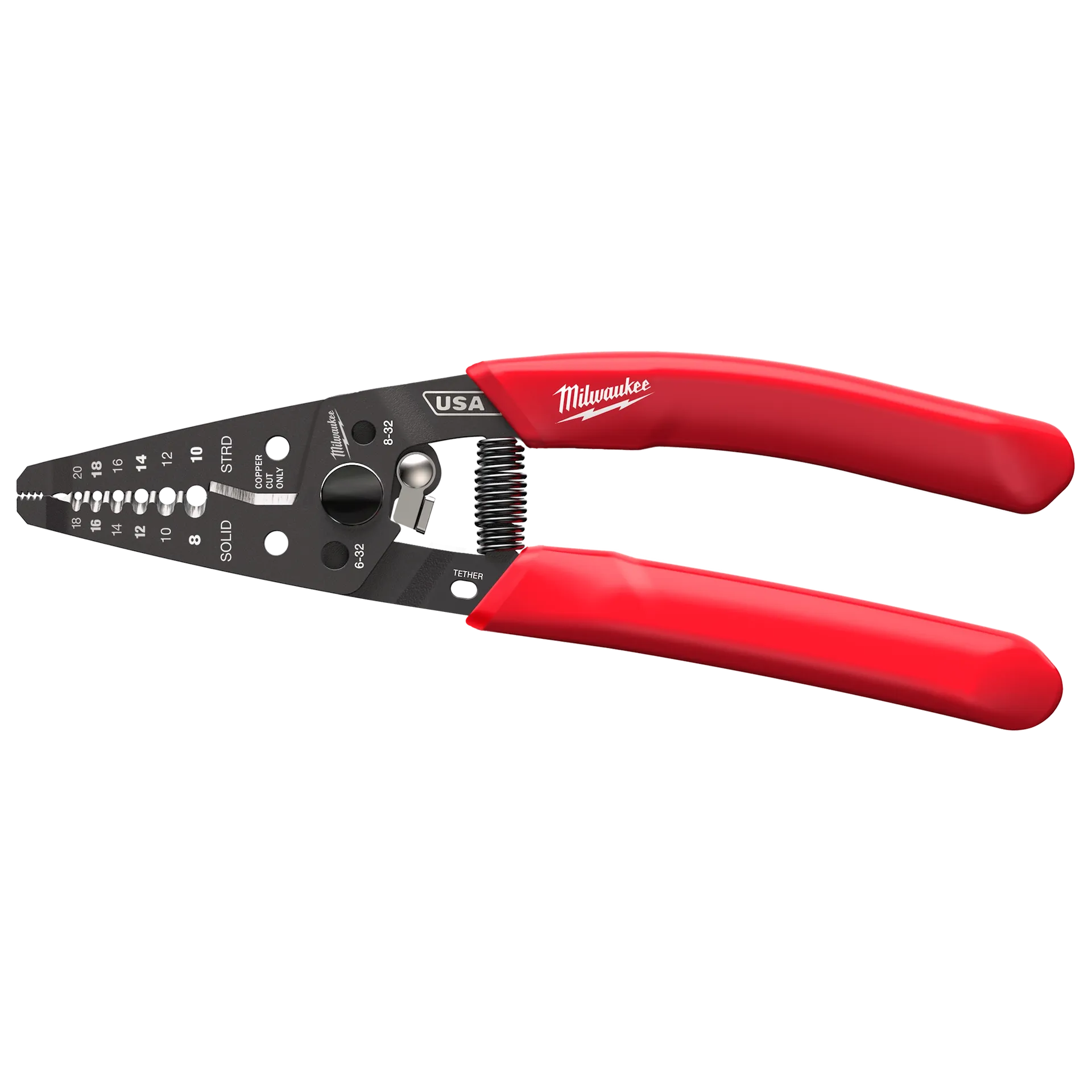 Milwaukee MT702 - 8-20 AWG Dipped Grip Wire Stripper & Cutter (USA)