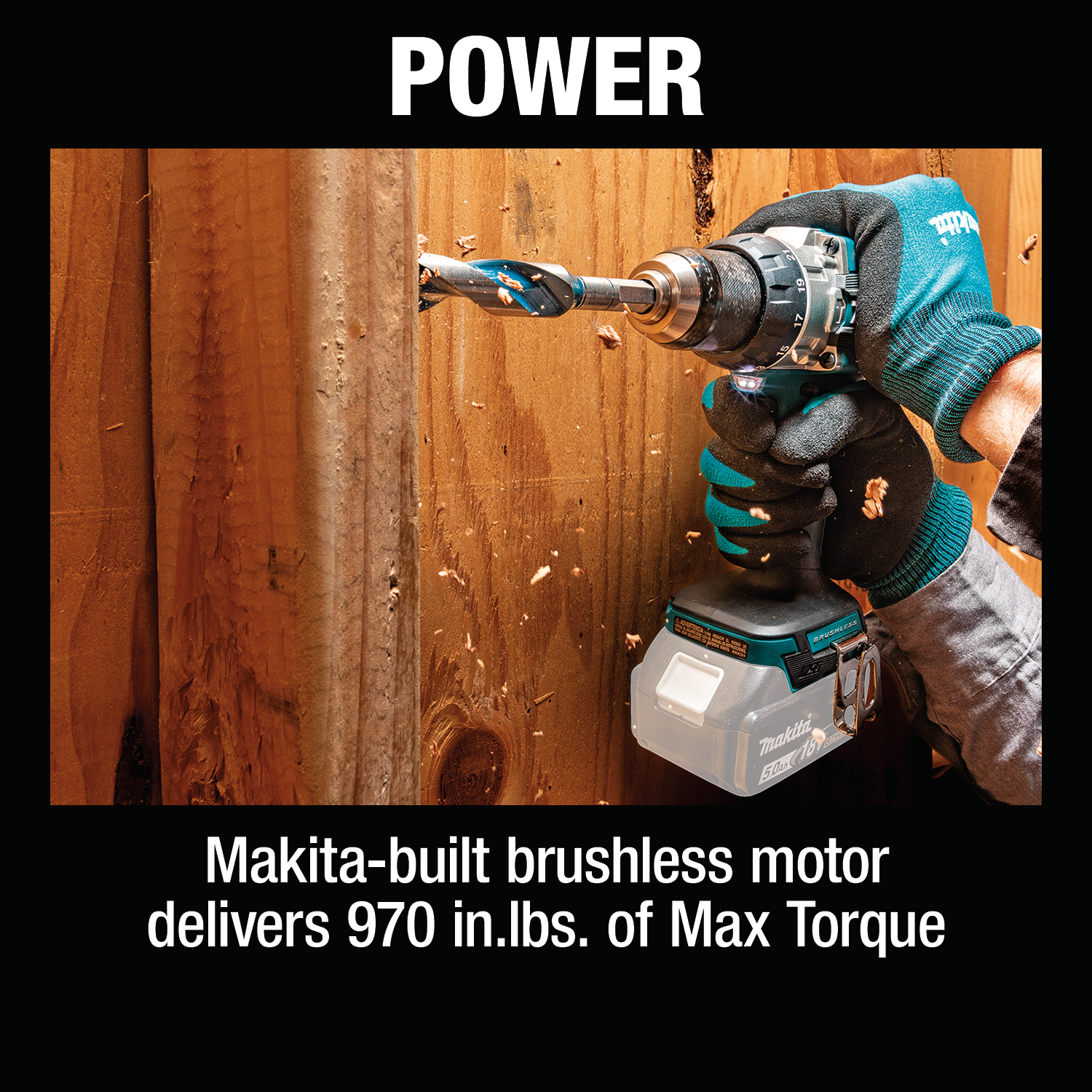 Makita XPH16Z - 18V LXT® Lithium‑Ion Compact Brushless Cordless 1/2" Hammer Driver‑Drill