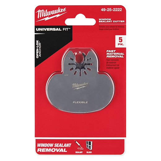 Milwaukee 49-25-2222 - Mushroom Sealant Scraper Universal Fit Oscillating Multi-Tool Blade (5 PK)