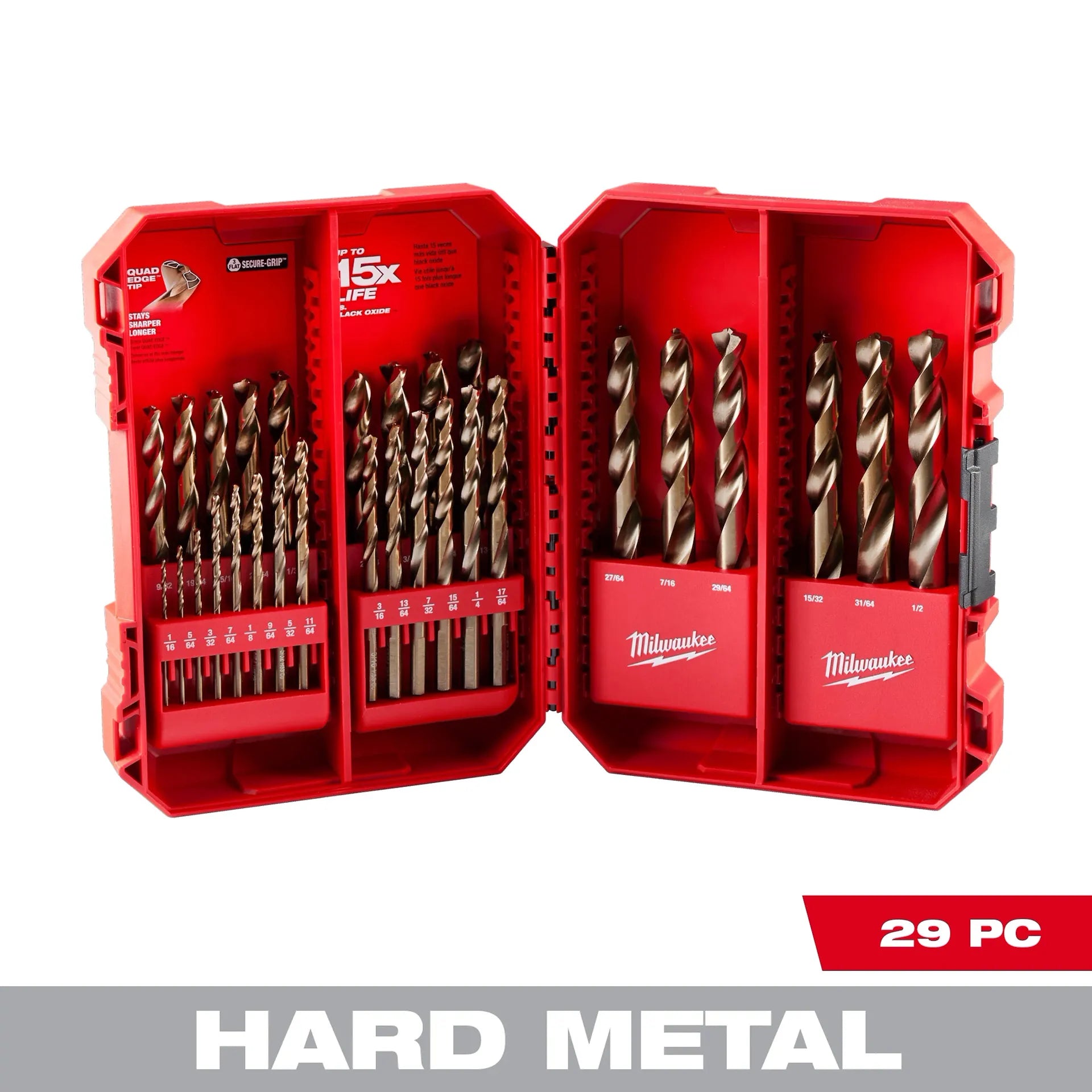 Milwaukee 48-89-2332 - RED HELIX Cobalt Drill Bit Set – 29PC