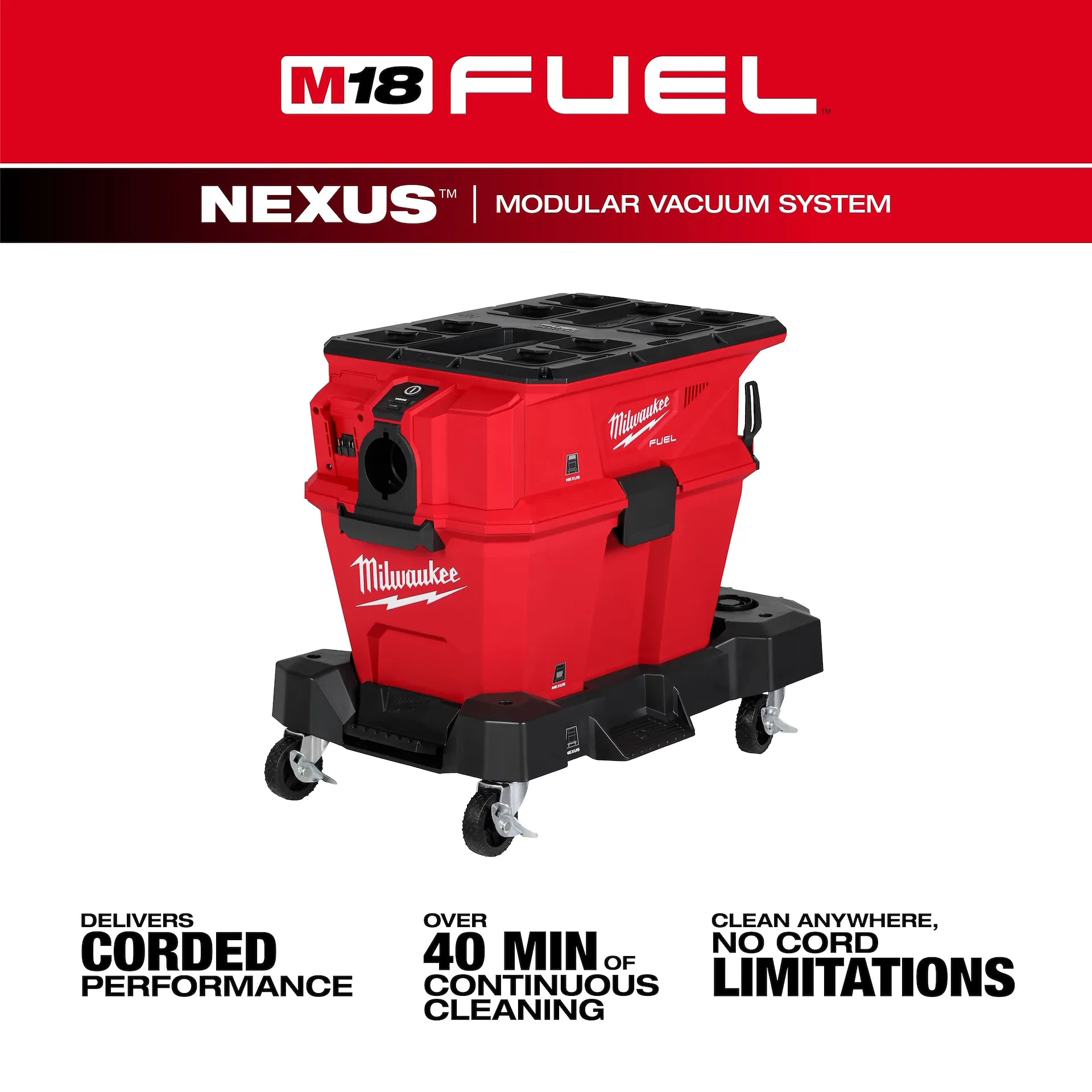 Milwaukee 0914-20 - M18 FUEL™ NEXUS™ 6 Gallon Wet/Dry Vacuum w/ PACKOUT™ Compatibility & VACLINK™
