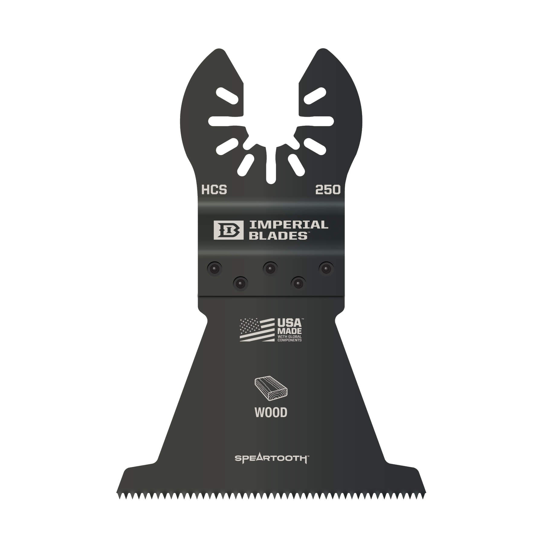 Milwaukee IBOA250-1 - Imperial Blades IBOA250-1 One Fit™ 2-1/2" Speartooth Fast Cut Wood Blade, 1PC IMPERIAL