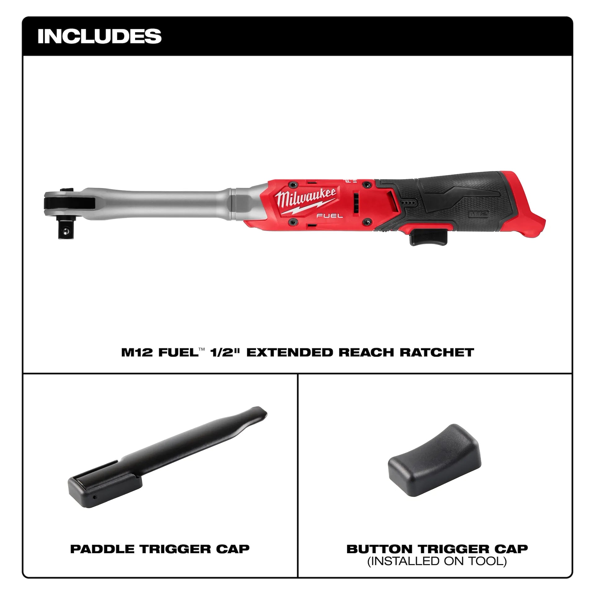 Milwaukee 3055-20 - M12 FUEL™ 1/2" Extended Reach Ratchet