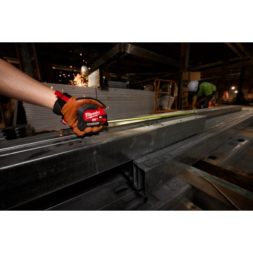 Milwaukee 48-22-0428 - 25ft Magnetic Tape Measure w/ Rechargeable 100L Light
