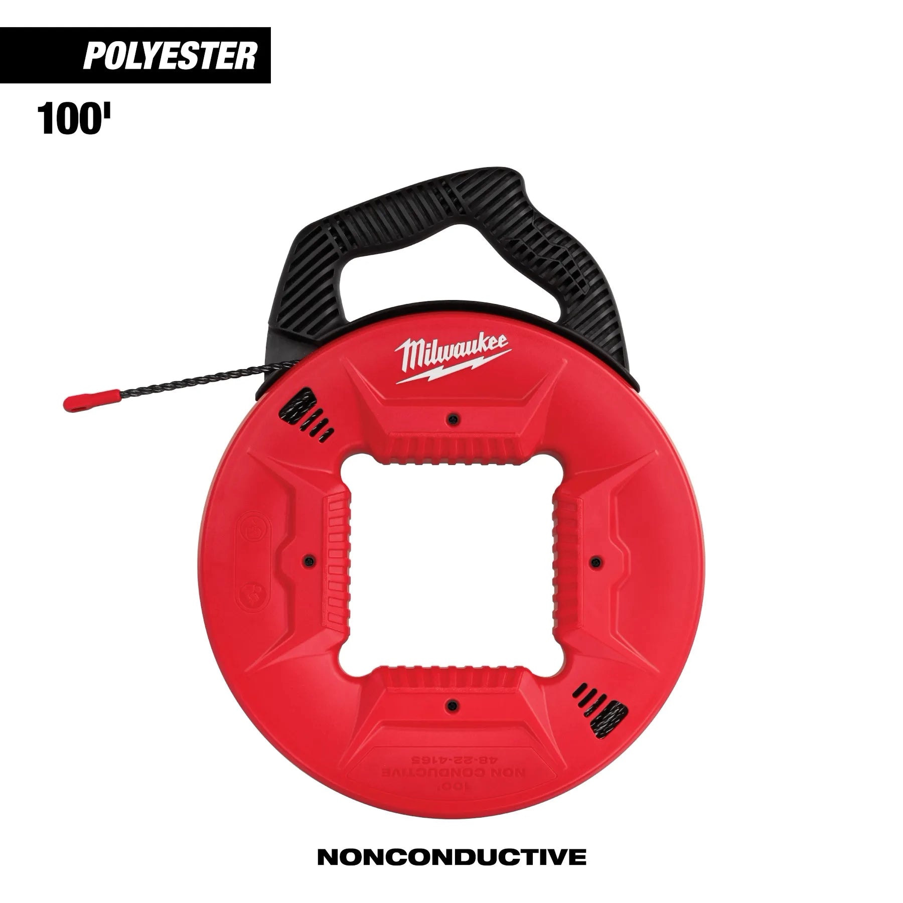 Milwaukee 48-22-4165 - 100’ Polyester Fish Tape with Nonconductive Tip