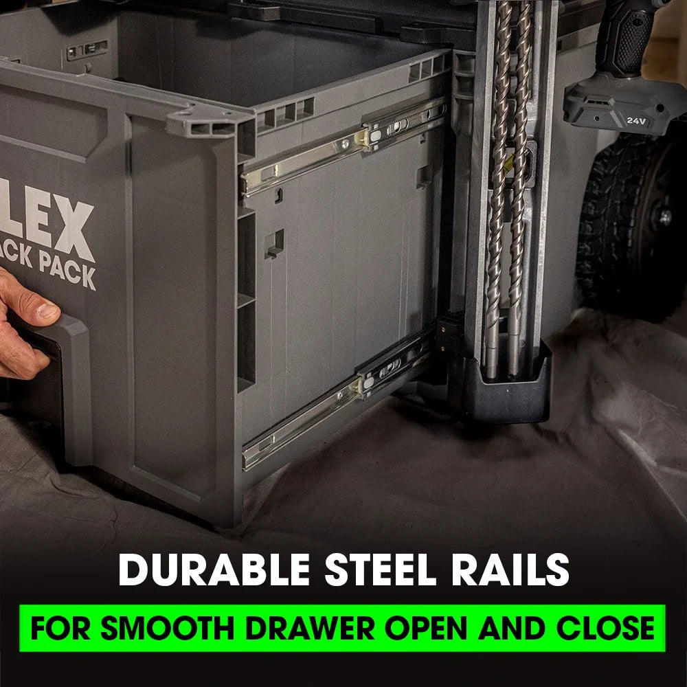 FLEX FS1108 - STACK PACK 1-Drawer Rolling Tool Box