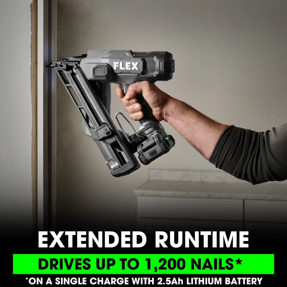 FLEX FX4311B-1A - 24V 15Ga Angled Finish Nailer Kit