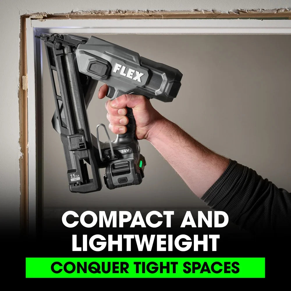 FLEX FX4311B-1A - 24V 15Ga Angled Finish Nailer Kit