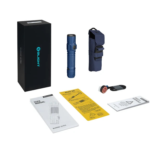 Olight Warrior Ultra 2,500 Lumen Tactical Flashlight - Navy Blue