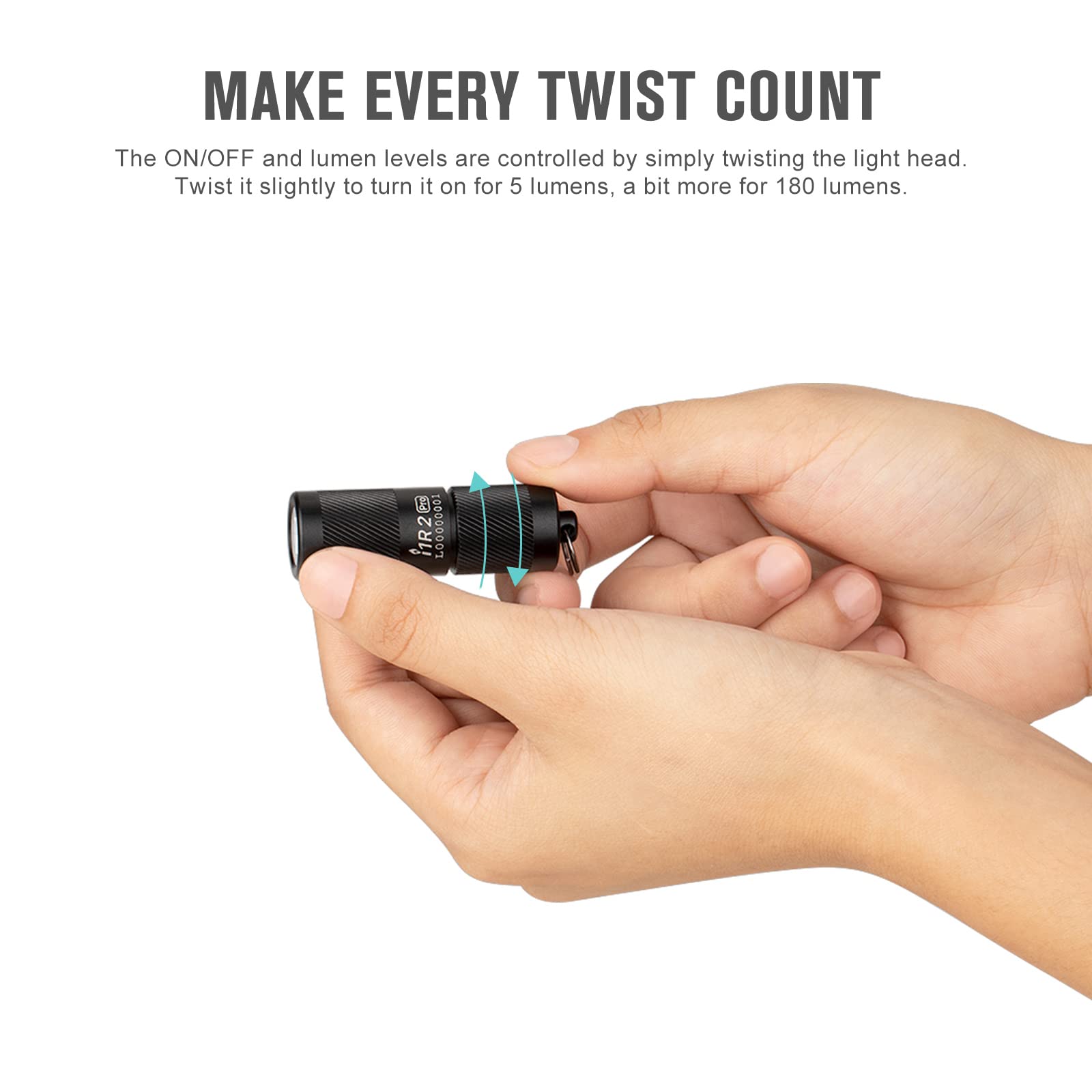 Olight i1R 2 Pro Rechargeable Keychain Flashlight