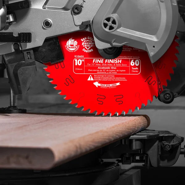 Diabo D1060X - 10" x 60-Teeth Fine Finish Saw Blade for Wood