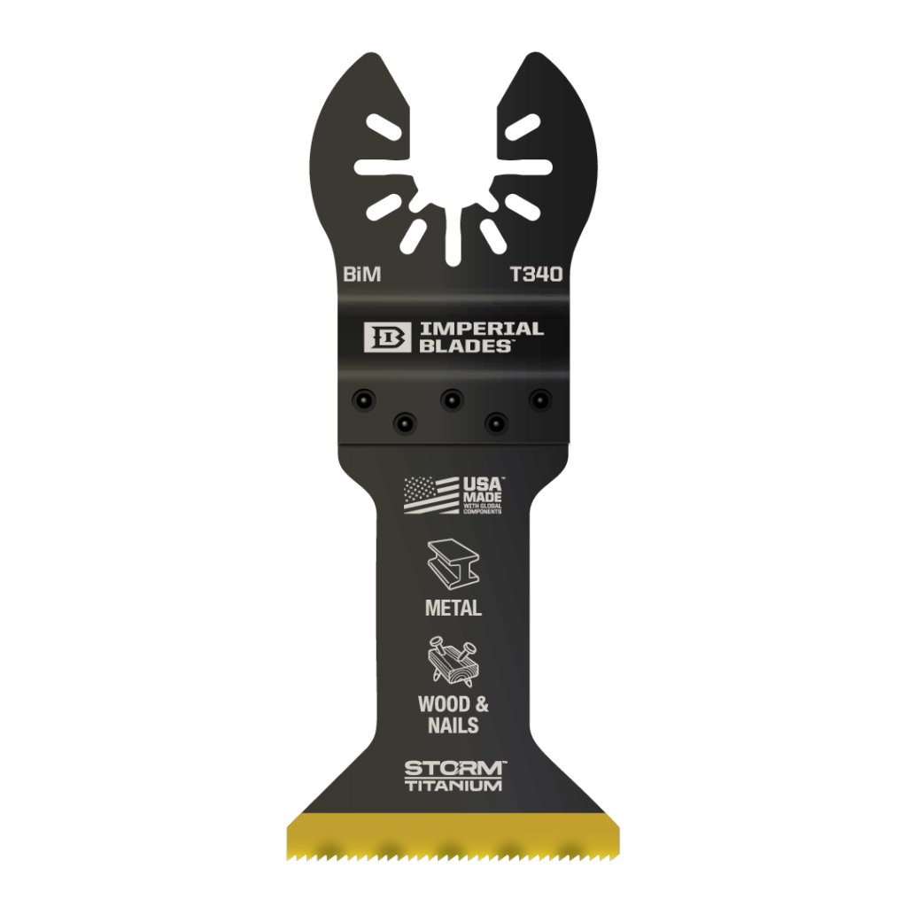Imperial IBOAT340-1  -  1-3/4" Multi-Material Storm Titanium Metal/Wood Oscillating Blade IMPERIAL BLADES