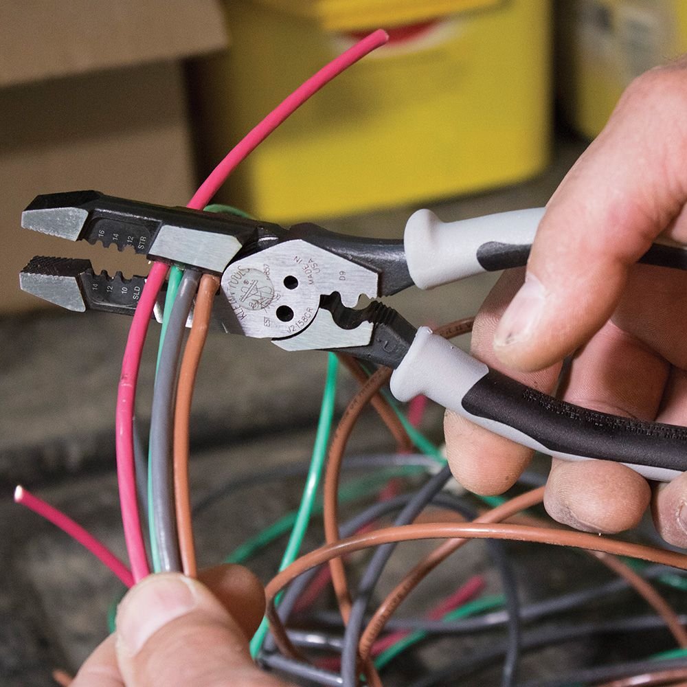 Klein J215-8CR  -  Hybrid Crimper/Stripper/Cutter Pliers KLEIN