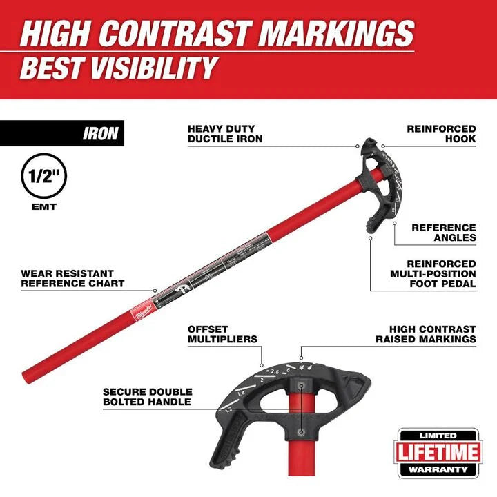 Milwaukee 48-22-4080 - 1/2 in. Iron Conduit Bender