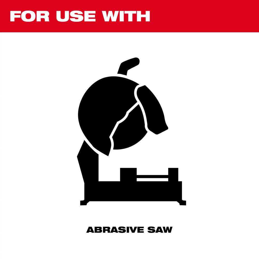 Milwaukee 49-94-0160 - 14" x 7/64" x 1" Performance+ Metal Cut Off Wheel - Type 1 - Stud Cutter